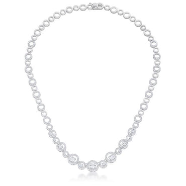 Olivia Graduated Cubic Zirconia Necklace | 45ct