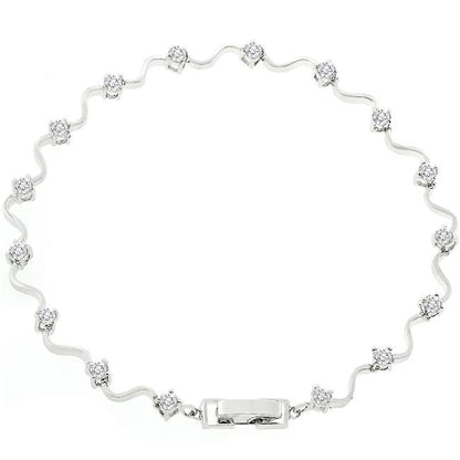 Orla Modern Vine Eternity CZ Bracelet  – 7.5in