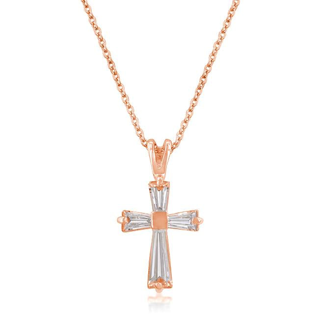 Perry CZ Cross Silver Pendant | 2ct