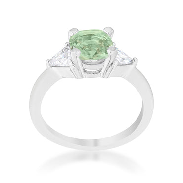 Shonda Three Stone Peridot Green Ring | 1.8ct