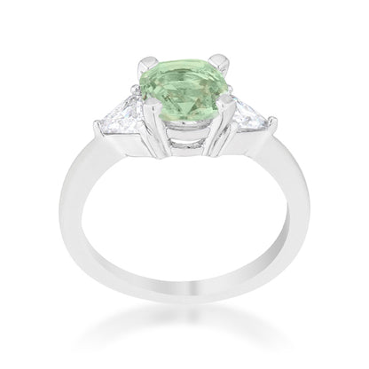 Shonda Three Stone Peridot Green Ring | 1.8ct