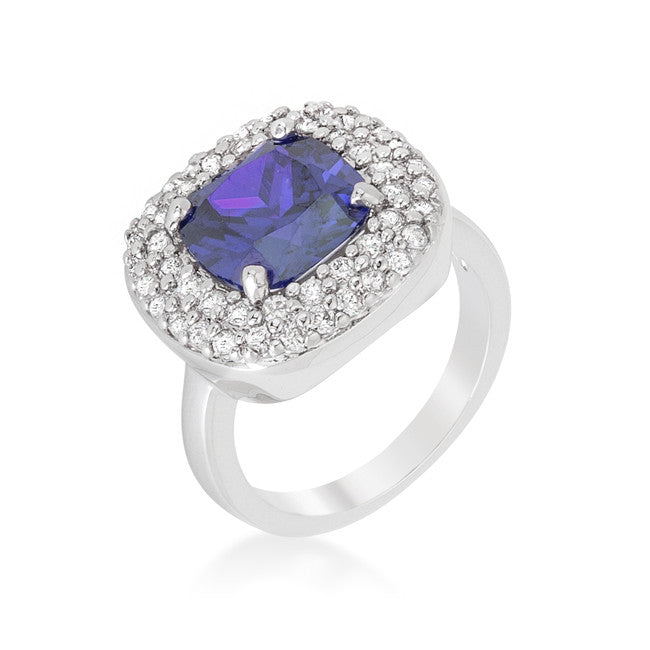 Regina Lavendar Purple Cushion Cut Cocktail Ring | 5 Carat | Cubic Zirconia - Beloved Sparkles
 - 2