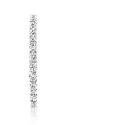 Renetta Round CZ Eternity Stackable Ring | 1ct