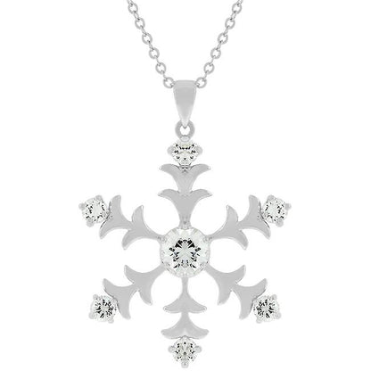 Rilla Snowflake CZ Pendant