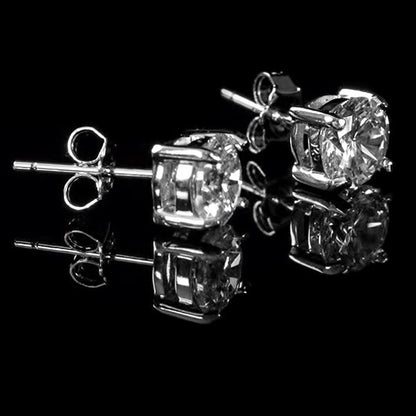 Rita Round Stud Earrings – 7mm | 1.5ct