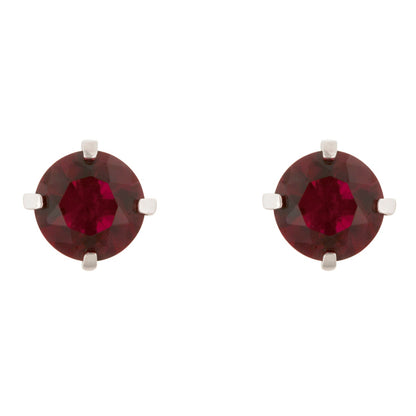 Rolina Champagne Round CZ Stud Earrings