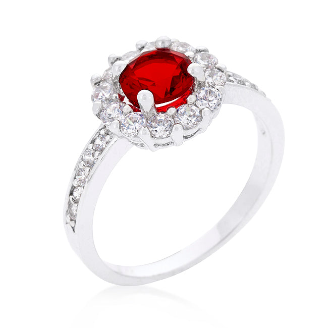 Belle 6mm Round CZ Halo Cocktail Ring | 0.84ct | 2ct