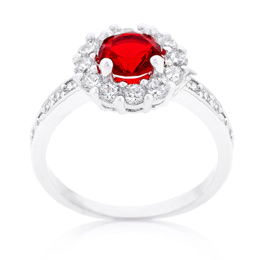 Belle 6mm Round CZ Halo Cocktail Ring | 0.84ct | 2ct