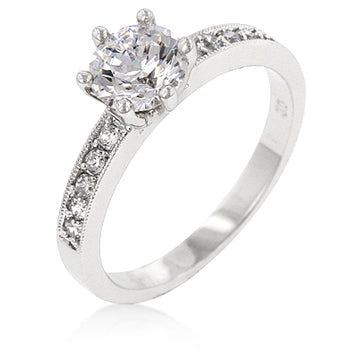 Shavon Round Solitaire Engagement Ring  | 1.5ct