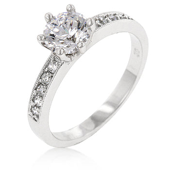 Shavon Round Solitaire Engagement Ring | 1.5ct – Beloved Sparkles ...