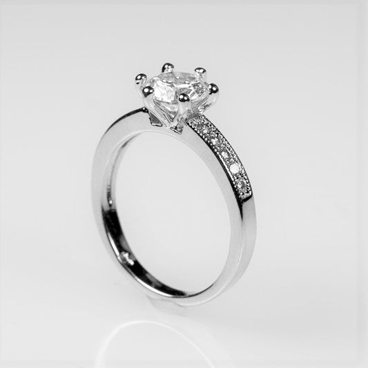 Shavon Round Solitaire Engagement Ring  | 1.5ct