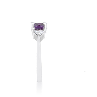 Shonda Three Stone Amethyst Ring | 1.8ct