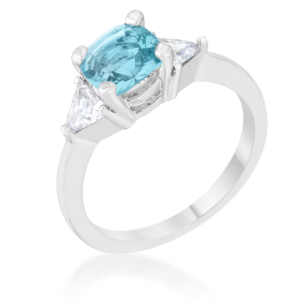 Shonda Three Stone Blue Topaz Ring | 1.8ct