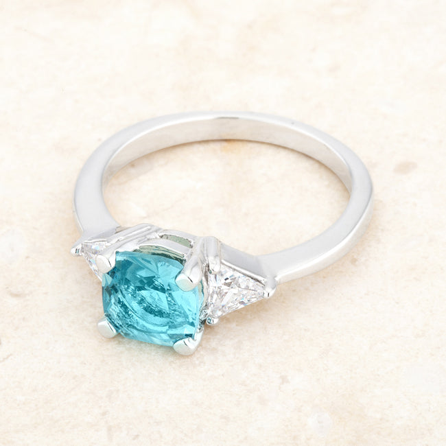 Shonda Three Stone Blue Topaz Ring | 1.8ct