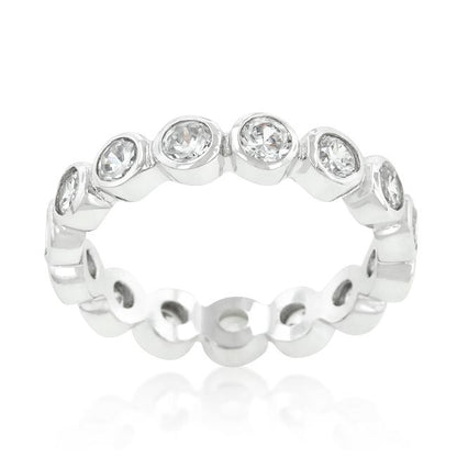 Tama CZ Linked Bezel Eternity Ring | 1.5ct