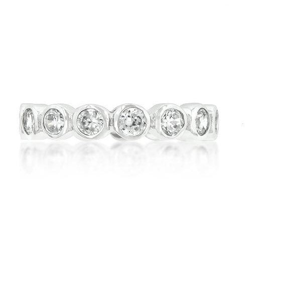 Tama CZ Linked Bezel Eternity Ring | 1.5ct