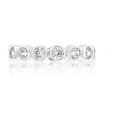 Tama CZ Linked Bezel Eternity Ring | 1.5ct