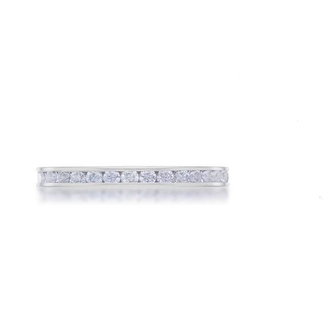 Teresa Lt Lavender Eternity Ring | 1ct | Stainless Steel