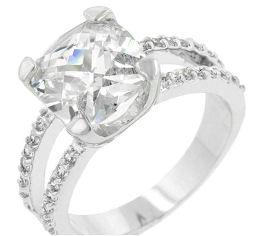 Zandra Cushion Cut Engagement Statement Ring | 6.5 Carat | Cubic Zirconia - Beloved Sparkles
 - 2