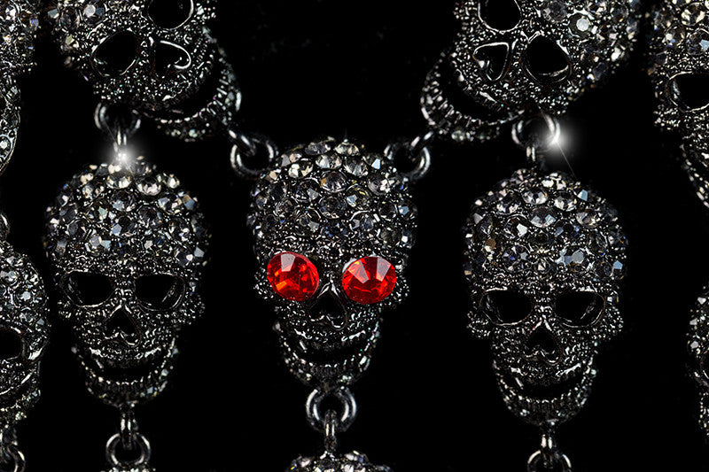 2020 fashion gothic skull necklace women