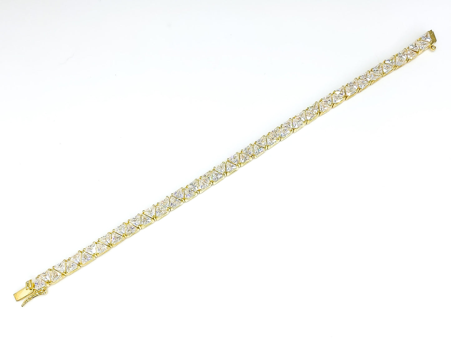 Freya Trillion 18k Gold Tennis Bracelet - 7in | 28ct