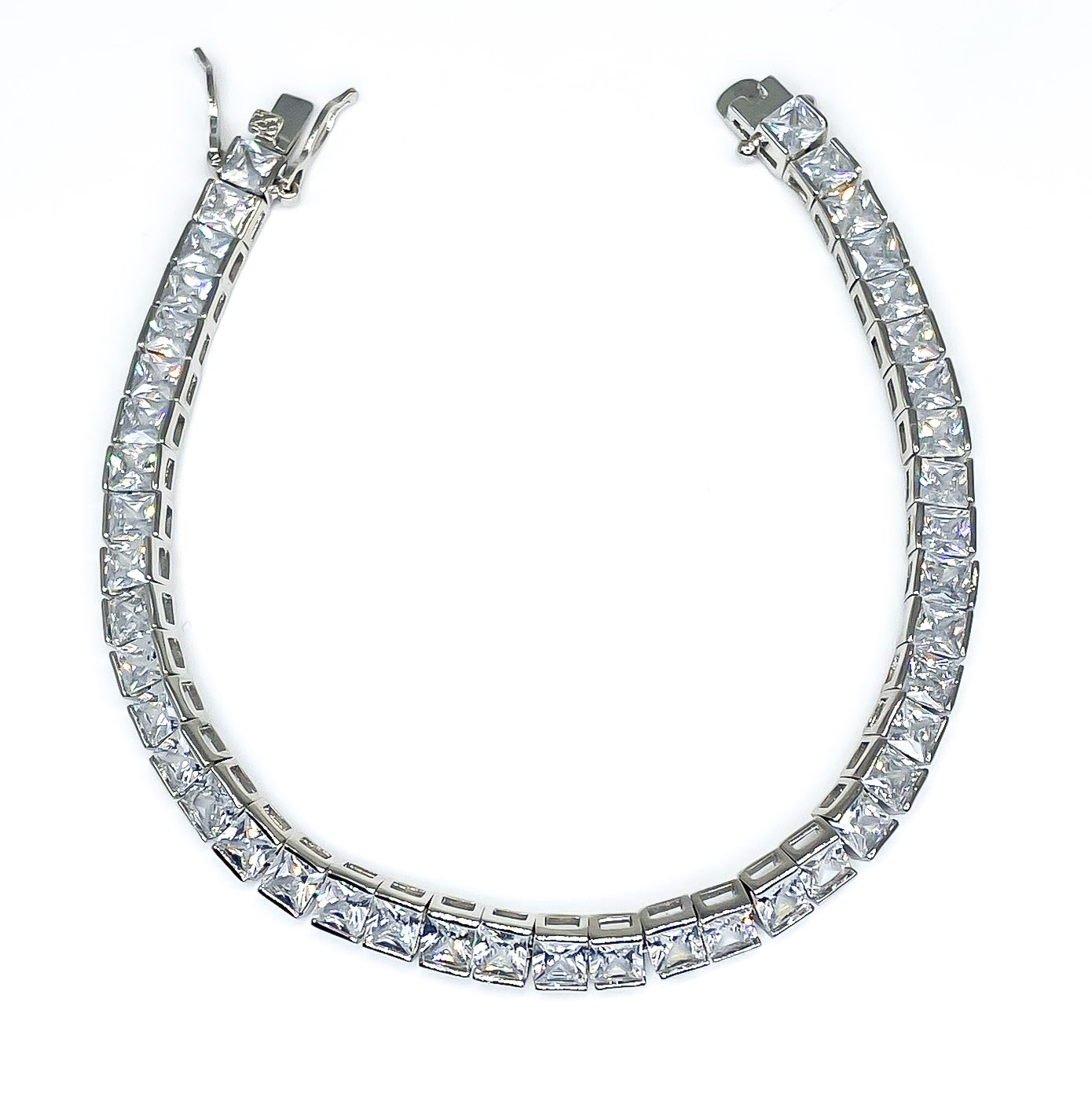 Hazel Princess CZ Tennis Bracelet – 7.25in | 19ct