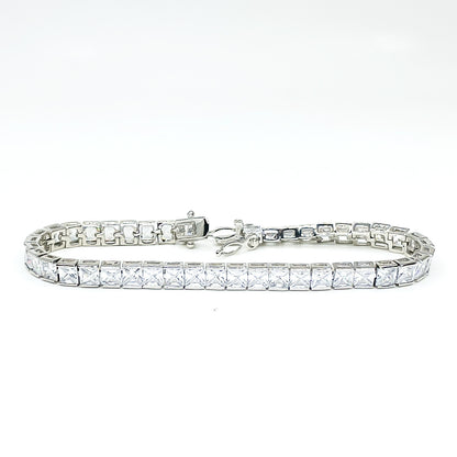 Hazel Princess CZ Tennis Bracelet – 7.25in | 19ct