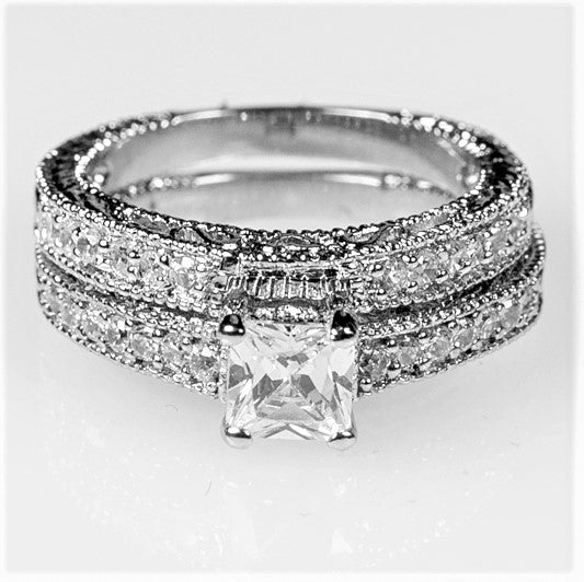 Lupe .5ct Princess Filigree Bridal Ring Set | 2ct