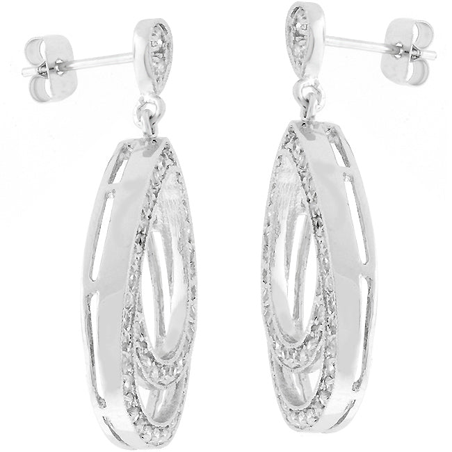 Milana Double Teardrop Dangle Earrings | 2ct