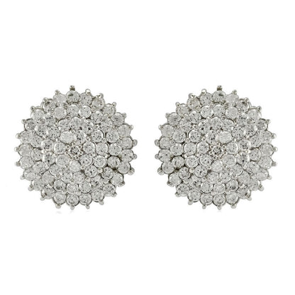 Parley CZ Pave Dome Stud Earrings