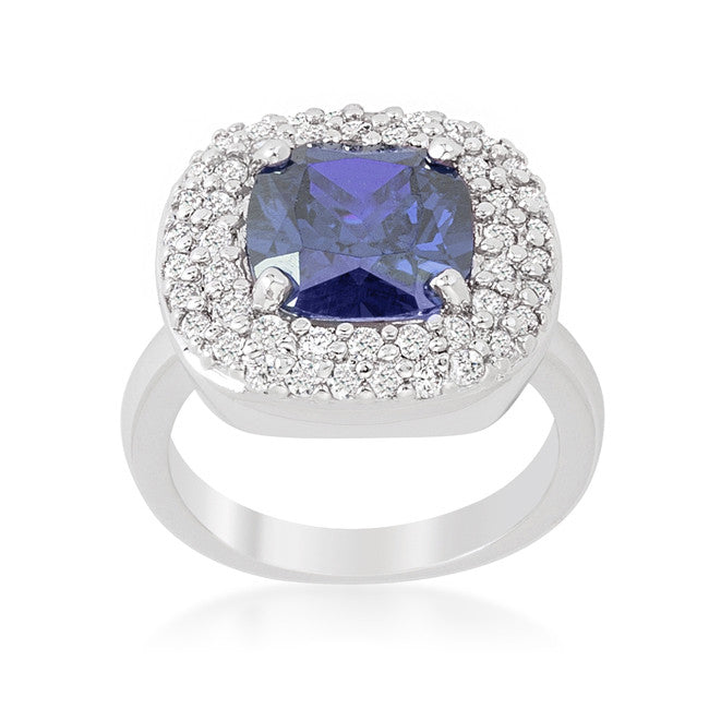 Regina Lavendar Purple Cushion Cut Cocktail Ring | 5 Carat | Cubic Zirconia - Beloved Sparkles
 - 1