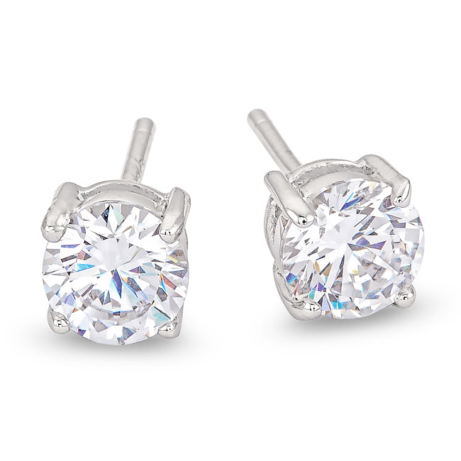 Rita Round Cut Stud Earrings –4mm | 0.25ct