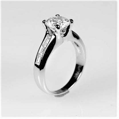 Mary 1.5ct Round CZ Engagement Ring Set | 2.8ct