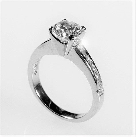 Neila 1ct Round Solitaire Engagement Ring | 1.7ct | Sterling Silver