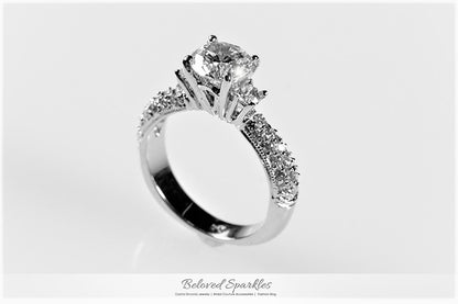 Nikita Round Three Stone Engagement Ring | 2.5ct