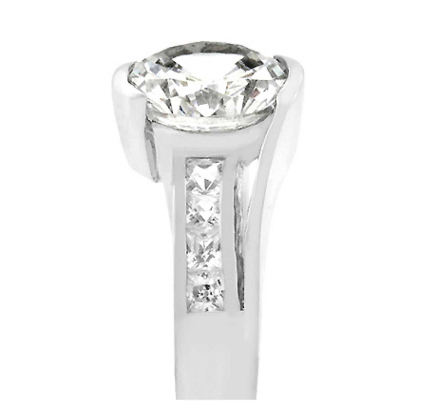 Addy 8mm Round Solitaire Classic Engagement Ring | 2.5ct