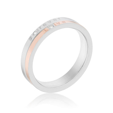 Fayth Two Tone Inspiration Fashion Band Ring