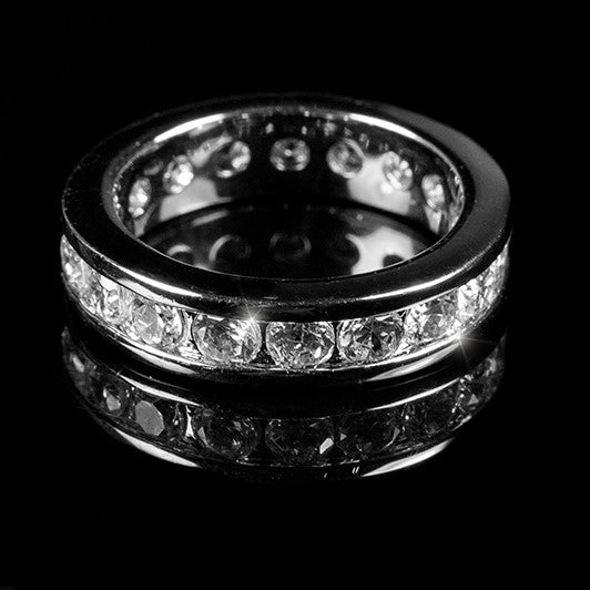 Hillary Lustrous Eternity Stackable Ring | 3ct