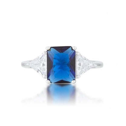 Gretchen 3ct Sapphire Radiant CZ Engagement Ring | 4.5ct