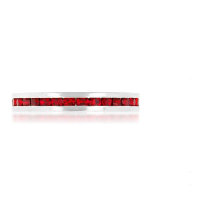 Gail Ruby Red Eternity Stackable Ring | 1ct