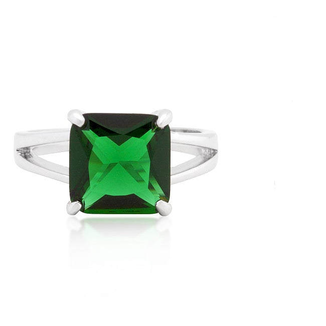 Nadine Emerald Princess Cut Cocktail Ring | 5.6ct