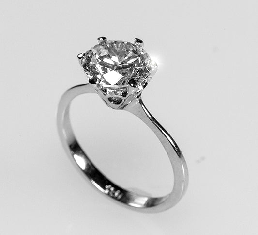 Temila Round Solitaire Engagement Ring |  2ct